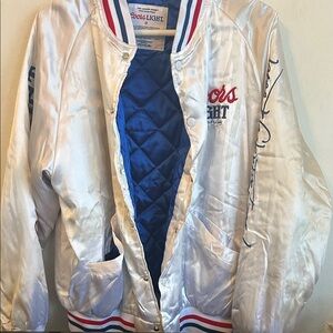 The Laundry Room Coors Light Satin Jacket - Blue & White & Red